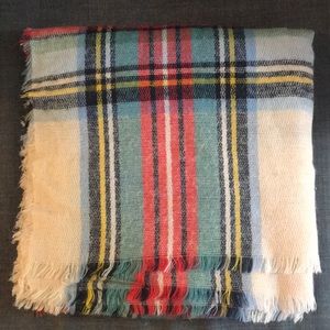 American Eagle Plaid Blanket Scarf